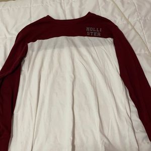 Burgundy and white “California” long sleeve shirt
